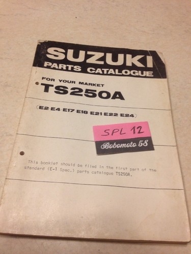Suzuki parts list ts250 - ts250, ts